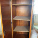 Scandinavian wardrobe with 2 doors and 1 mirror from the 1970s.