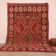 Vintage Moroccan Wool Rug 214 x 325 cm, Berber Handmade Rug Unique