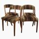 Série 4 chaises vintages style scandinave