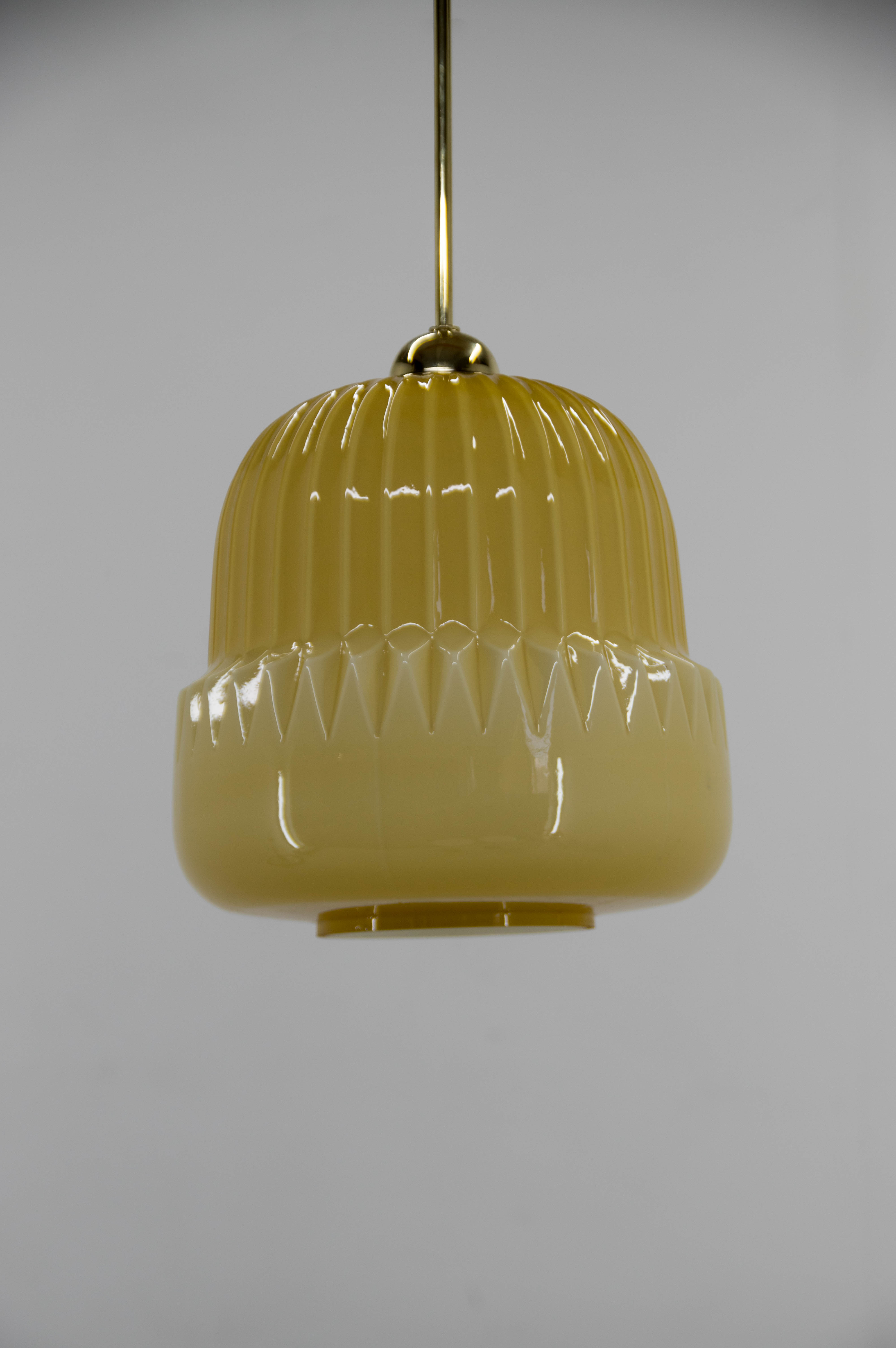 Mid-century glass pendant, 1960s