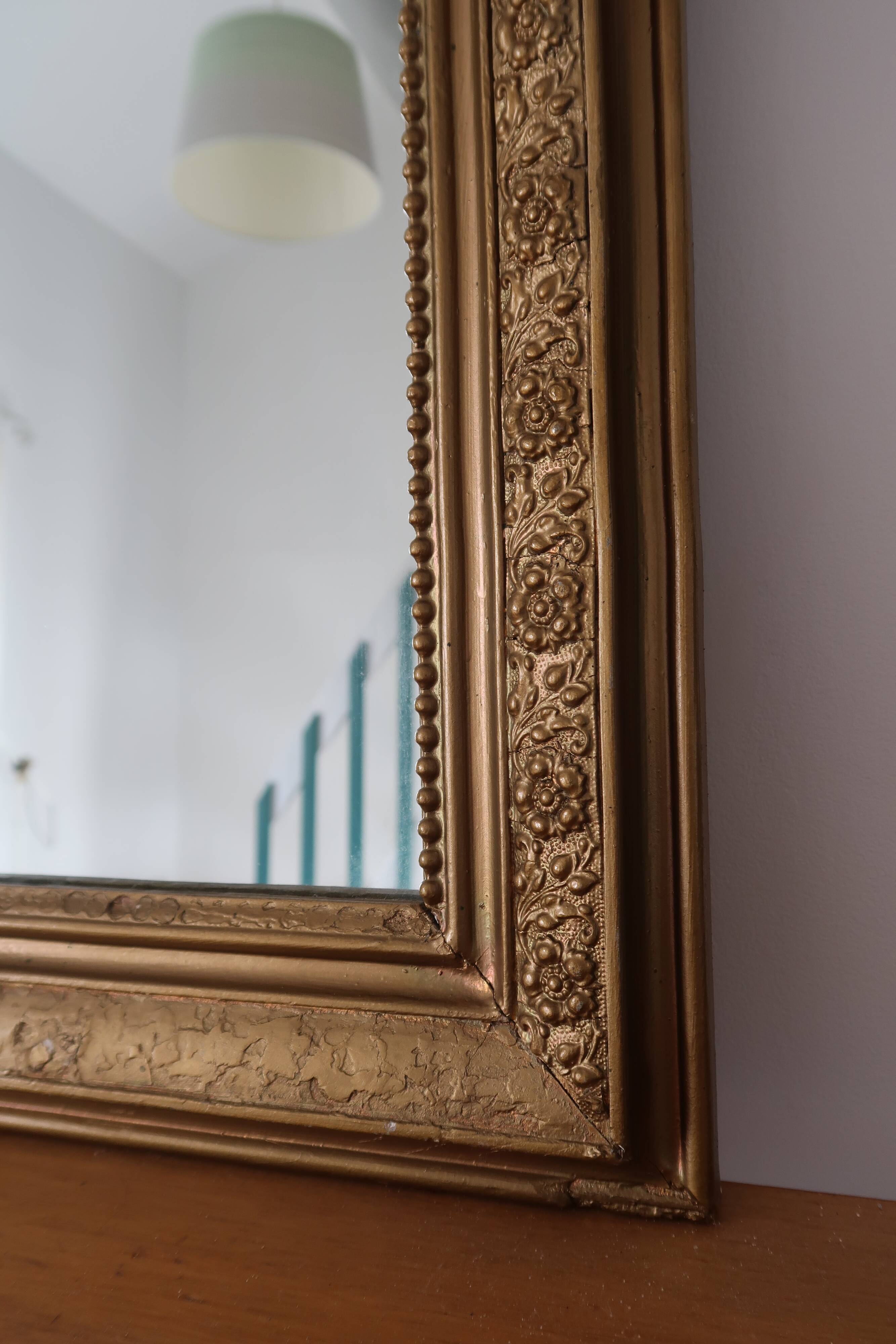 Louis Philippe vintage mirror 53x43cm