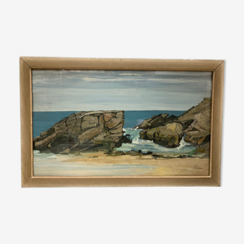 Vintage Quiberon Painting