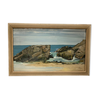 Vintage Quiberon Painting