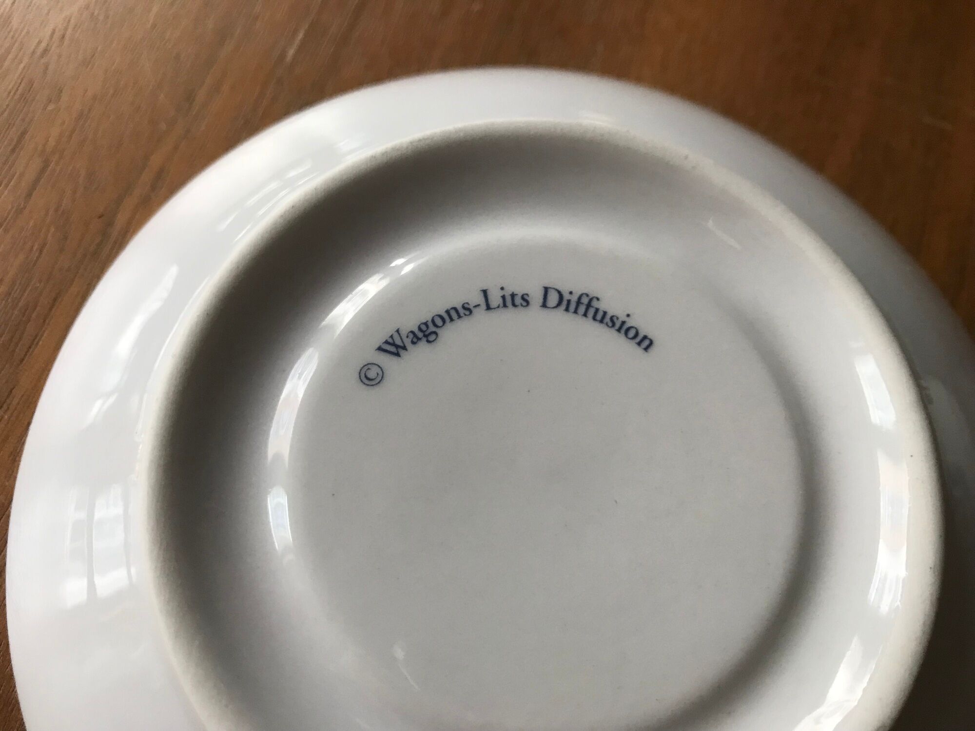 Coffee cup and saucer of the Compagnie Internationale des Wagons-Lits