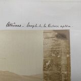 Photo Athens Temple of Victory Winger Winger XIXth P. Moraites Albumin laminated on cardboard