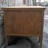 Minister's desk in solid raw oak from the 1930s