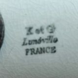 Old ceramic pot cache Lunéville art deco