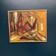 Original Swedish Oil on Panel – “Komposition” by Kenneth Larsson – Signed