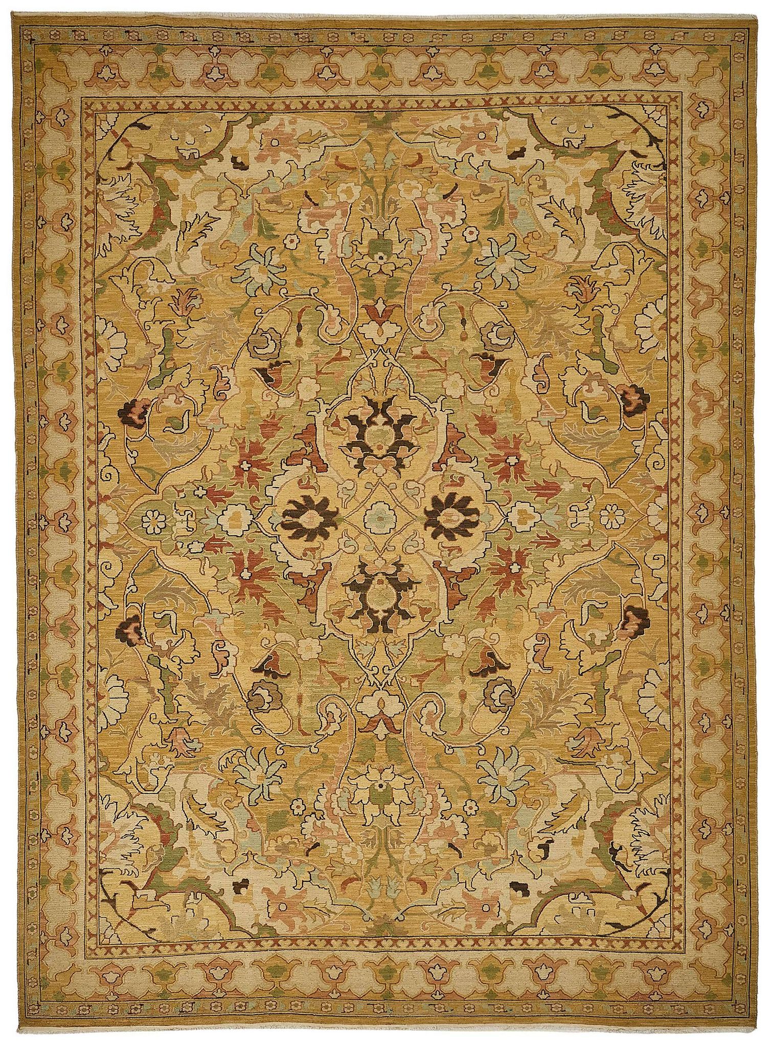 Turkish Handknotted Wool Oushak Rug 260 cm x 348 cm