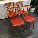 Set of 4 Baumann Menuet chairs, vintage 1970s