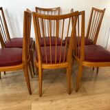 Série 6 chaises vintages style scandinave