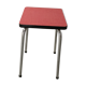 Stool in red formica 70s