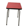Stool in red formica 70s
