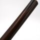 Wooden tripod bedside or occasional table, bean-shaped top.