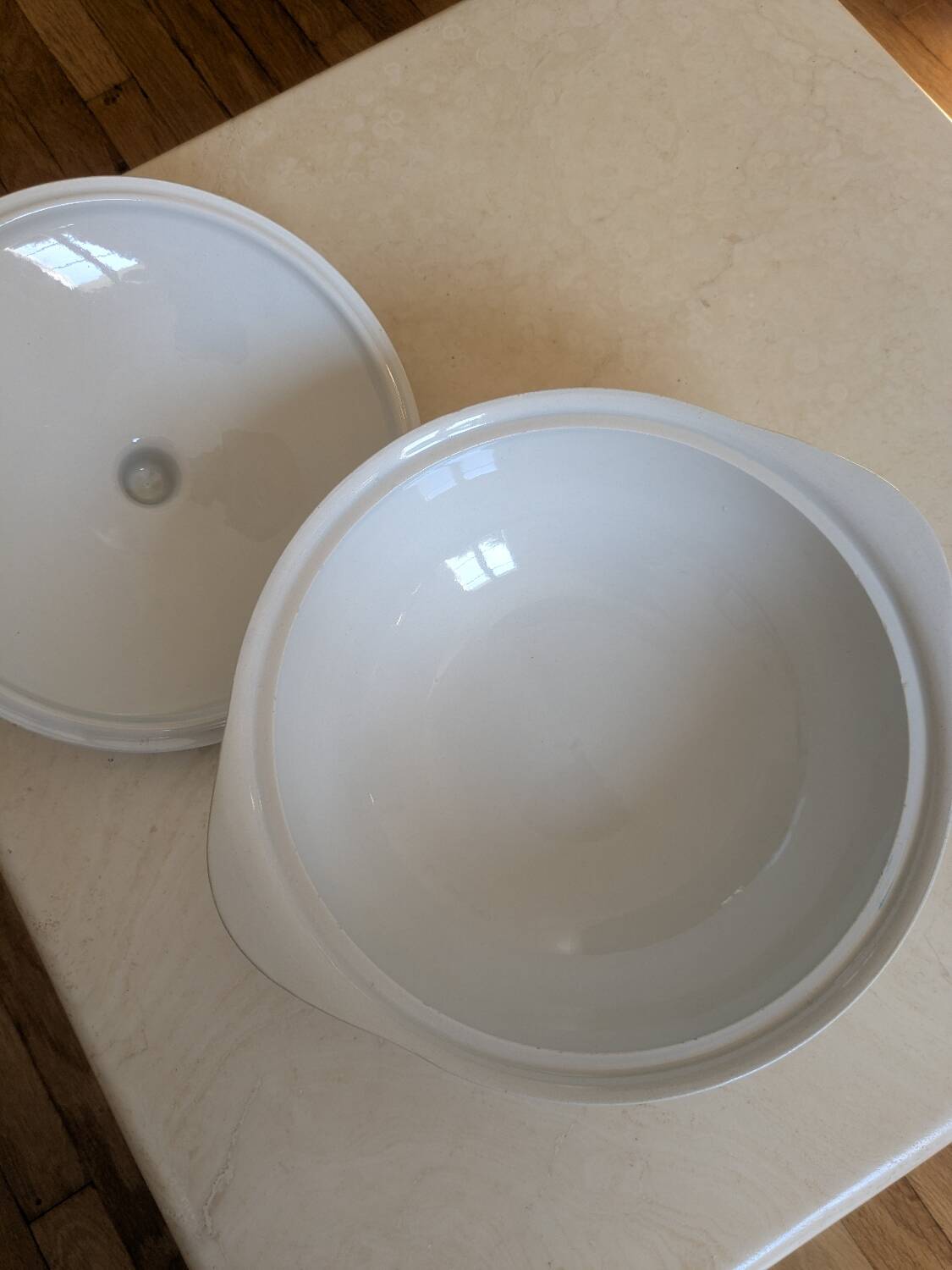 Golden clover soup tureen, Digoin Sarreguemines