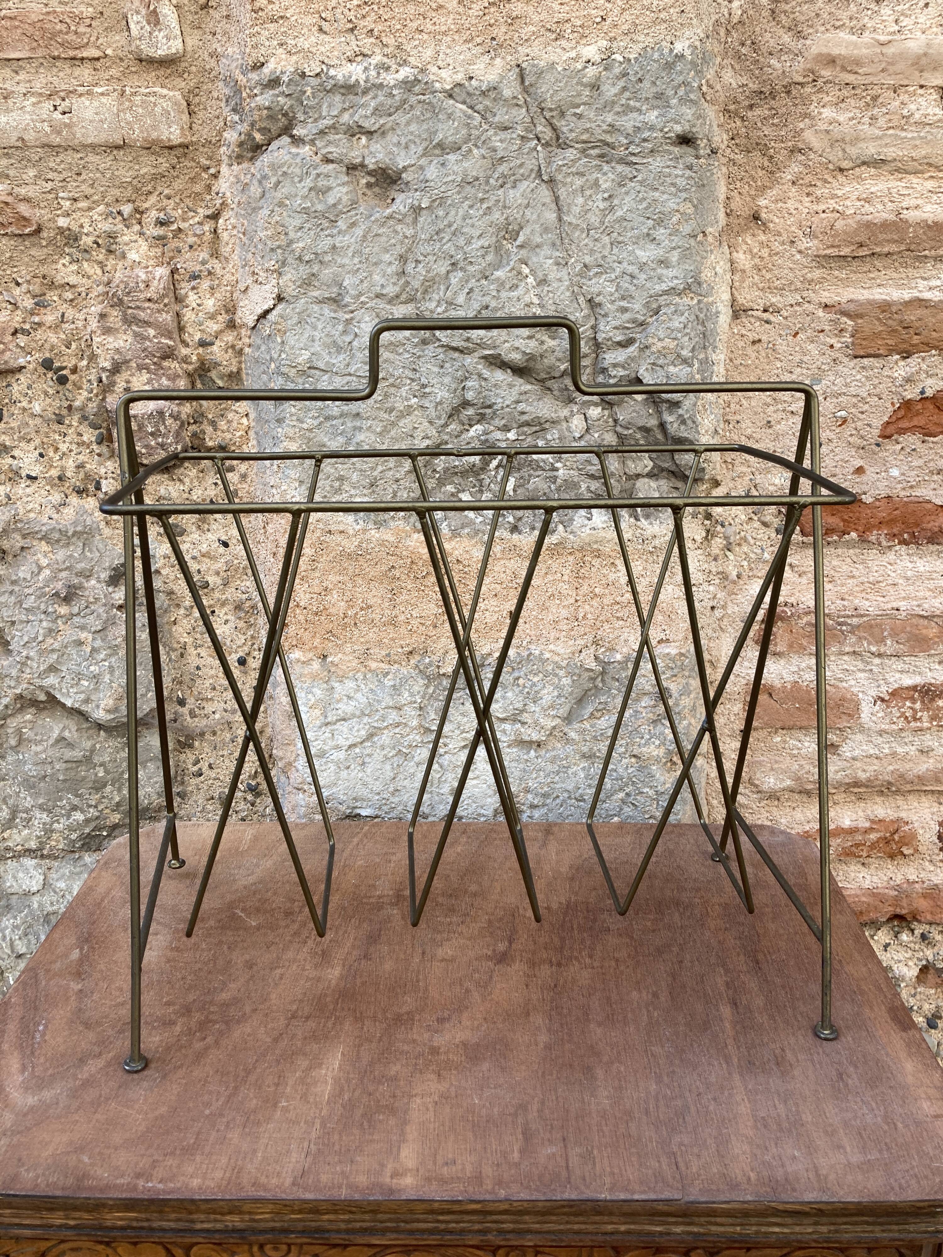 Brass magazine holder