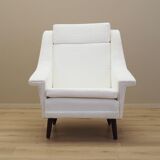 White armchair, Danish design, 1970s, production: Denmark