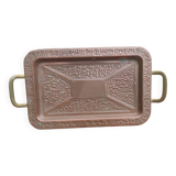 Old brass tray