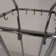 Freestanding Tubax coat rack with 4 tubes and 12 hooks, 1950s