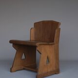 Chaise d'appoint traditionnelle hollandaise en chêne. Années 1920