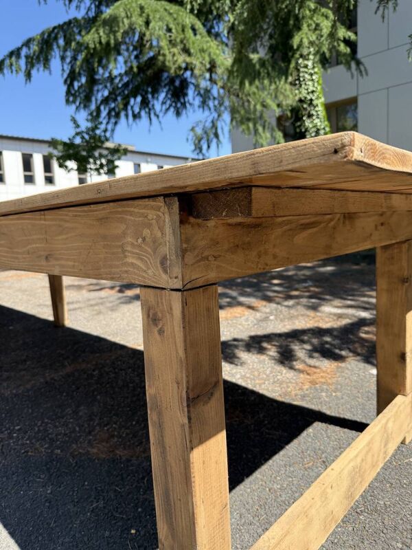 Table de ferme XXL en pin