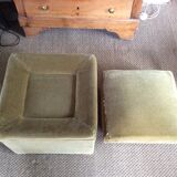 Velvet ottoman