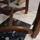 Set of 7 chairs canned XIX style Henry II