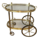 Oval Brass Rolling Table from Maison Baguès