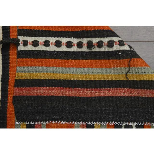 Vintage Turkish Oushak Handmade Wool Cotton Orange Area Rug 147x229