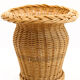 Handcrafted and vintage woven rattan/wicker vase