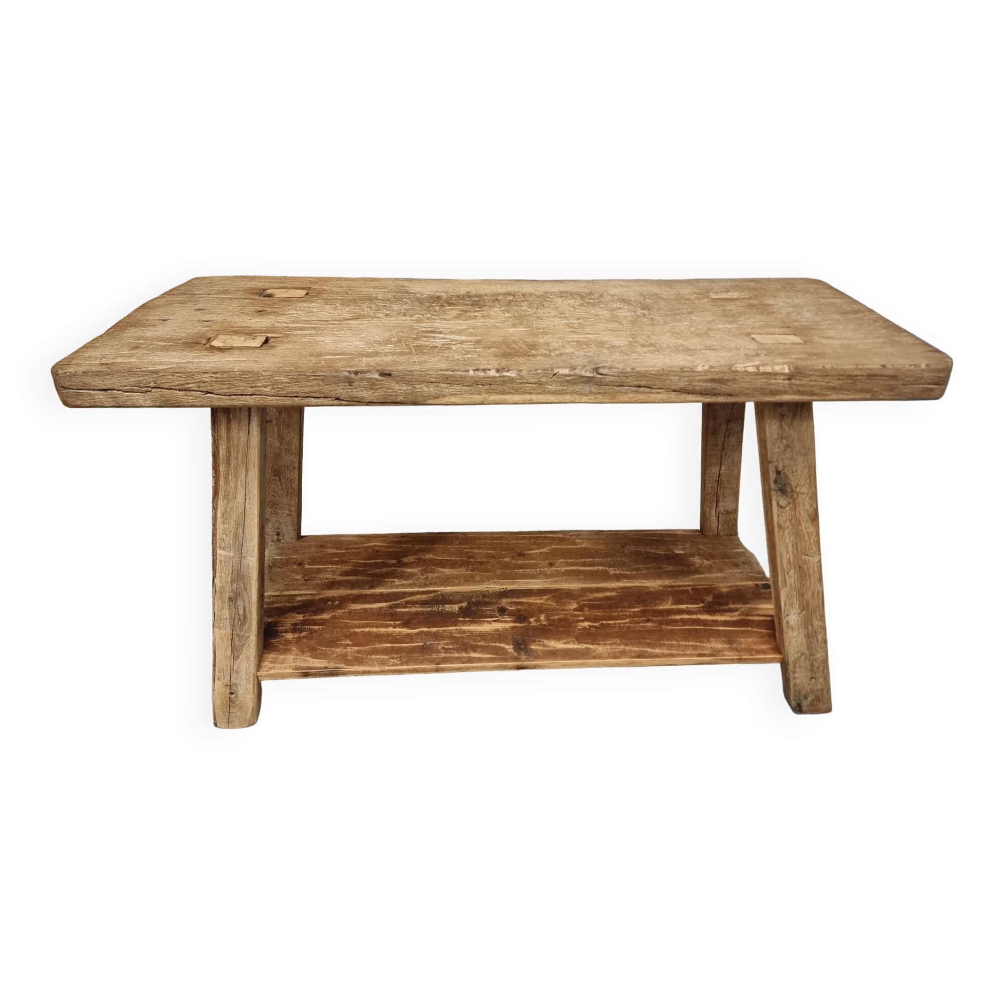 Old workbench work table bathroom furniture side table 55 x 137 cm