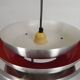 Vintage aluminum pendant lamp, Lakro Amstelveen, 1960s