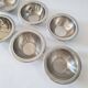Set of 6 small vintage stainless steel bowls.