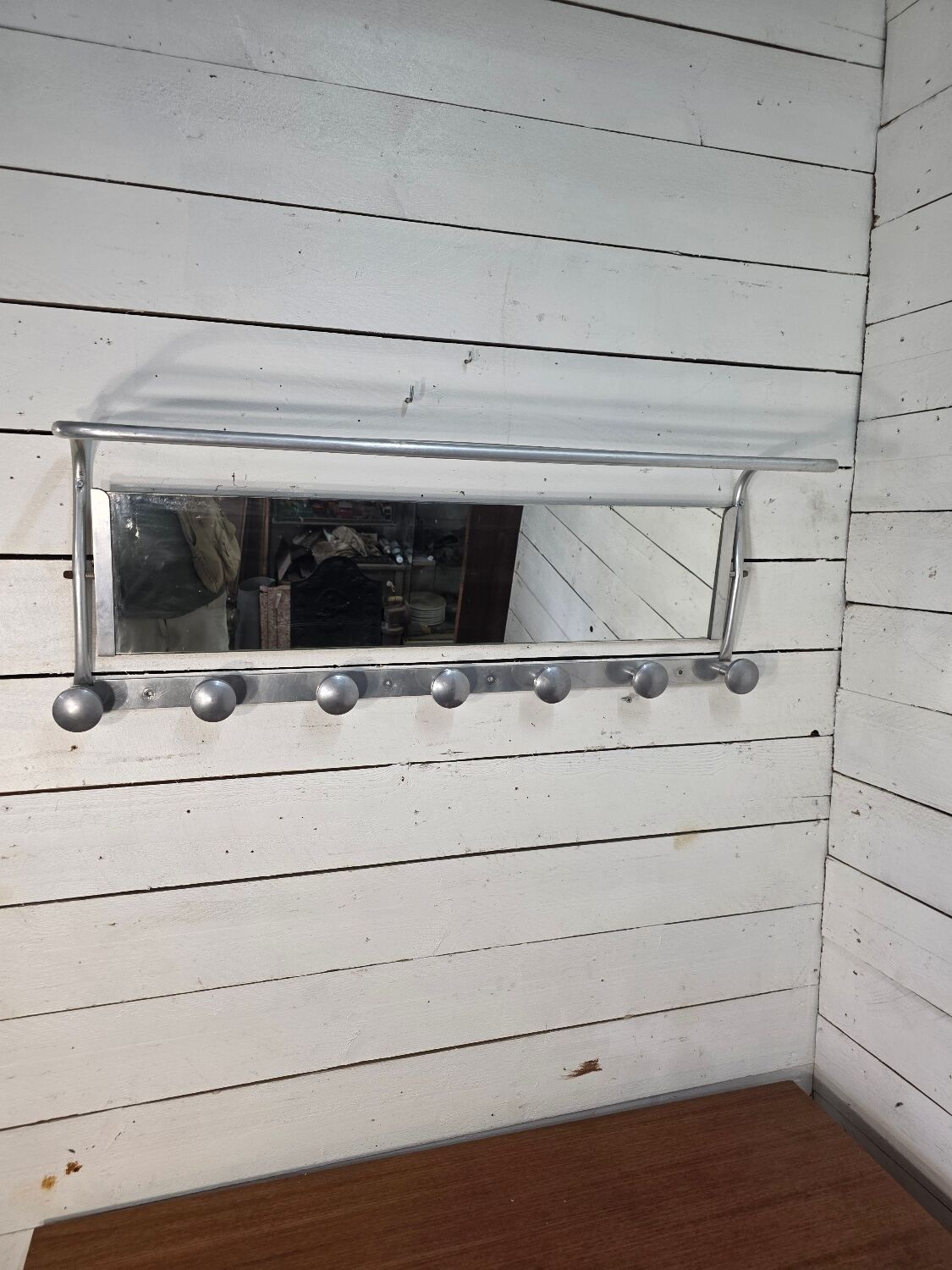 Aluminium coat rack from the 1950s.