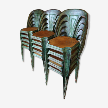 Lot 15 chaises Multipl's restaurées