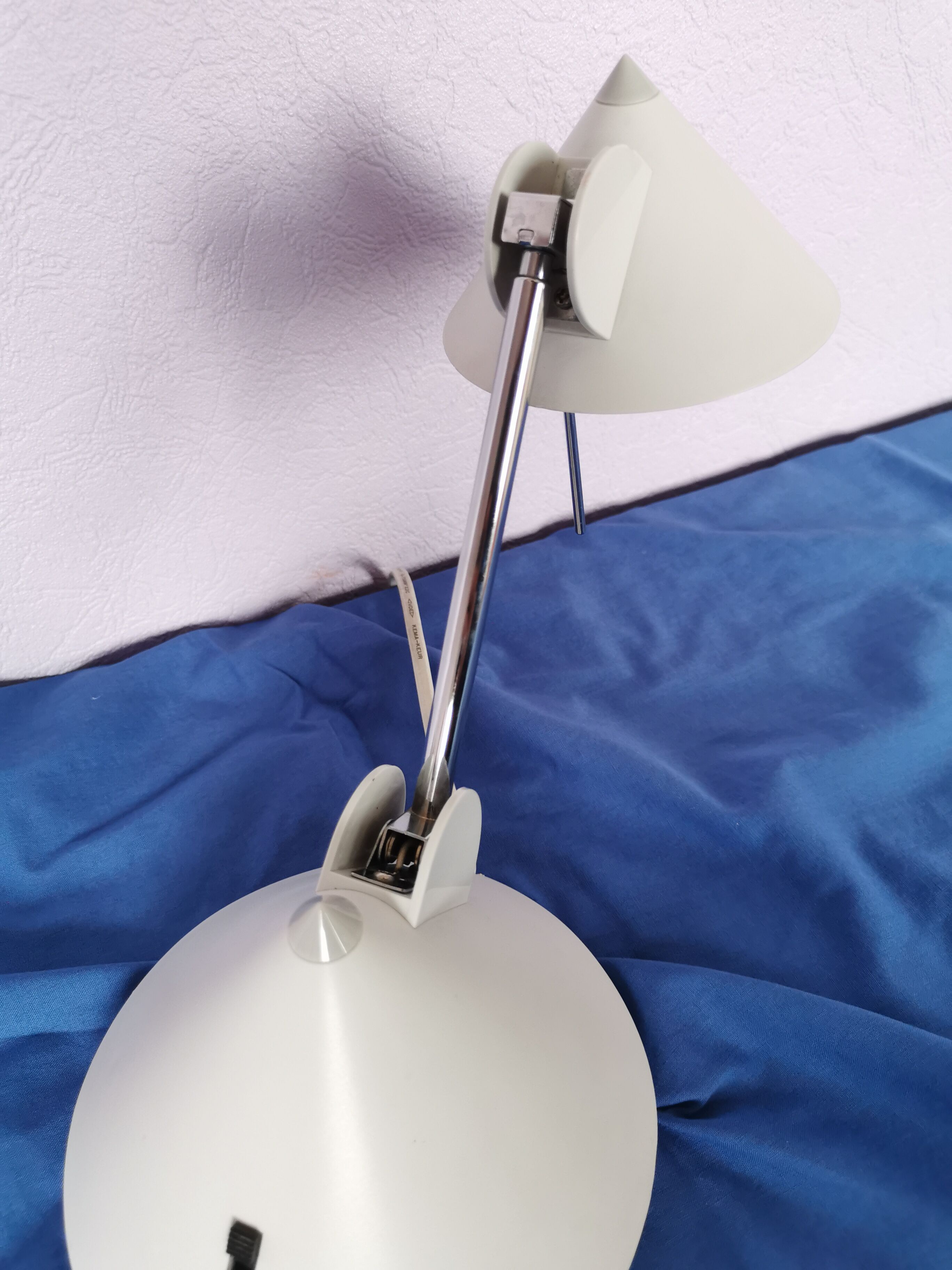 Halogen telescopic desk lamp, postmodern, 1980