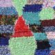 Tapis Marocain Boucherouite coloré - 90 x 187 cm