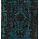 Overdyed Wool Vintage Handmade Carved Rug 169 cm x 288 cm