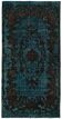 Overdyed Wool Vintage Handmade Carved Rug 169 cm x 288 cm
