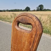 Vintage brutalist low chair