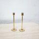 Pair of vintage brass candle holders