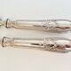 Dessert or ice cream cutlery set, in silver-plated metal.