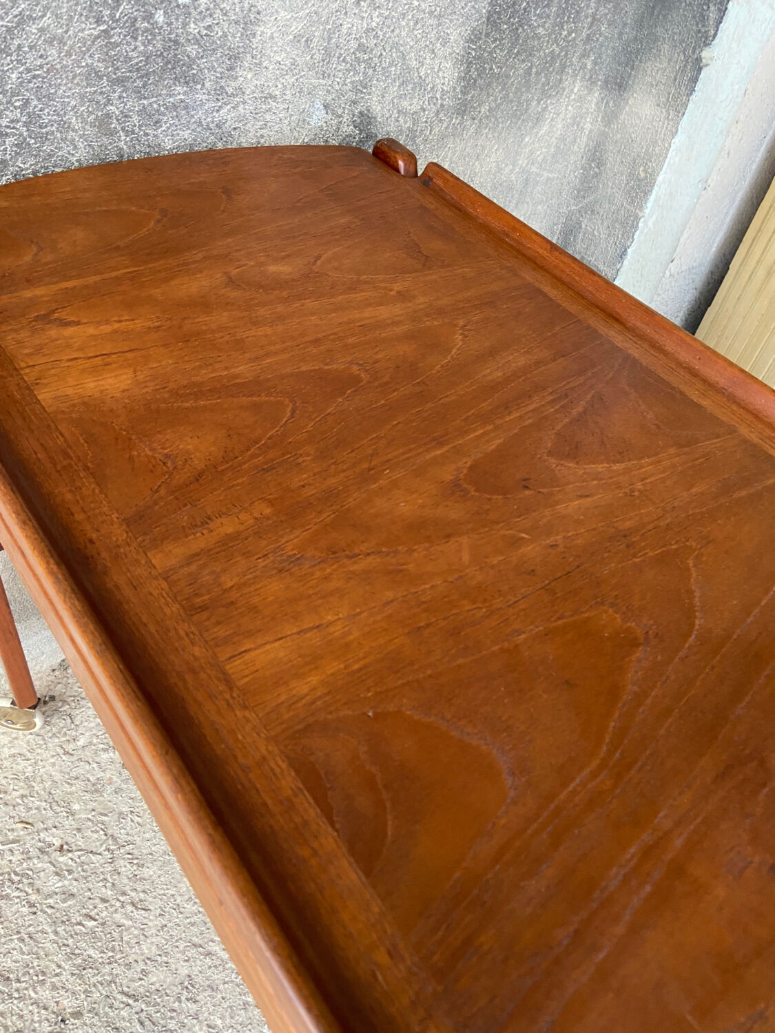 Teak kitchen trolley