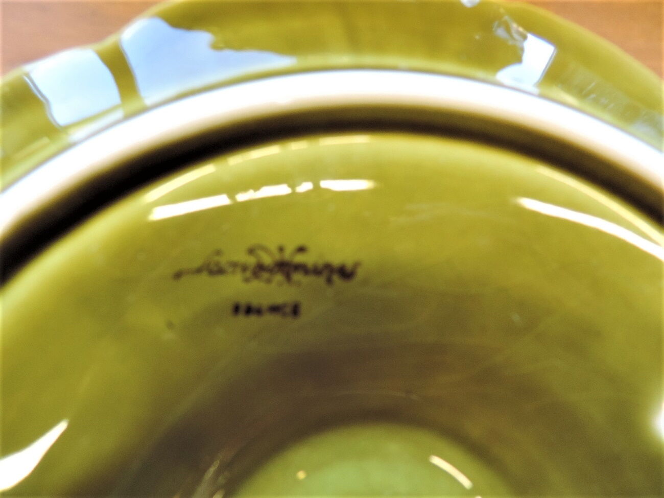Oyster service 1970 in sarreguemines earthenware