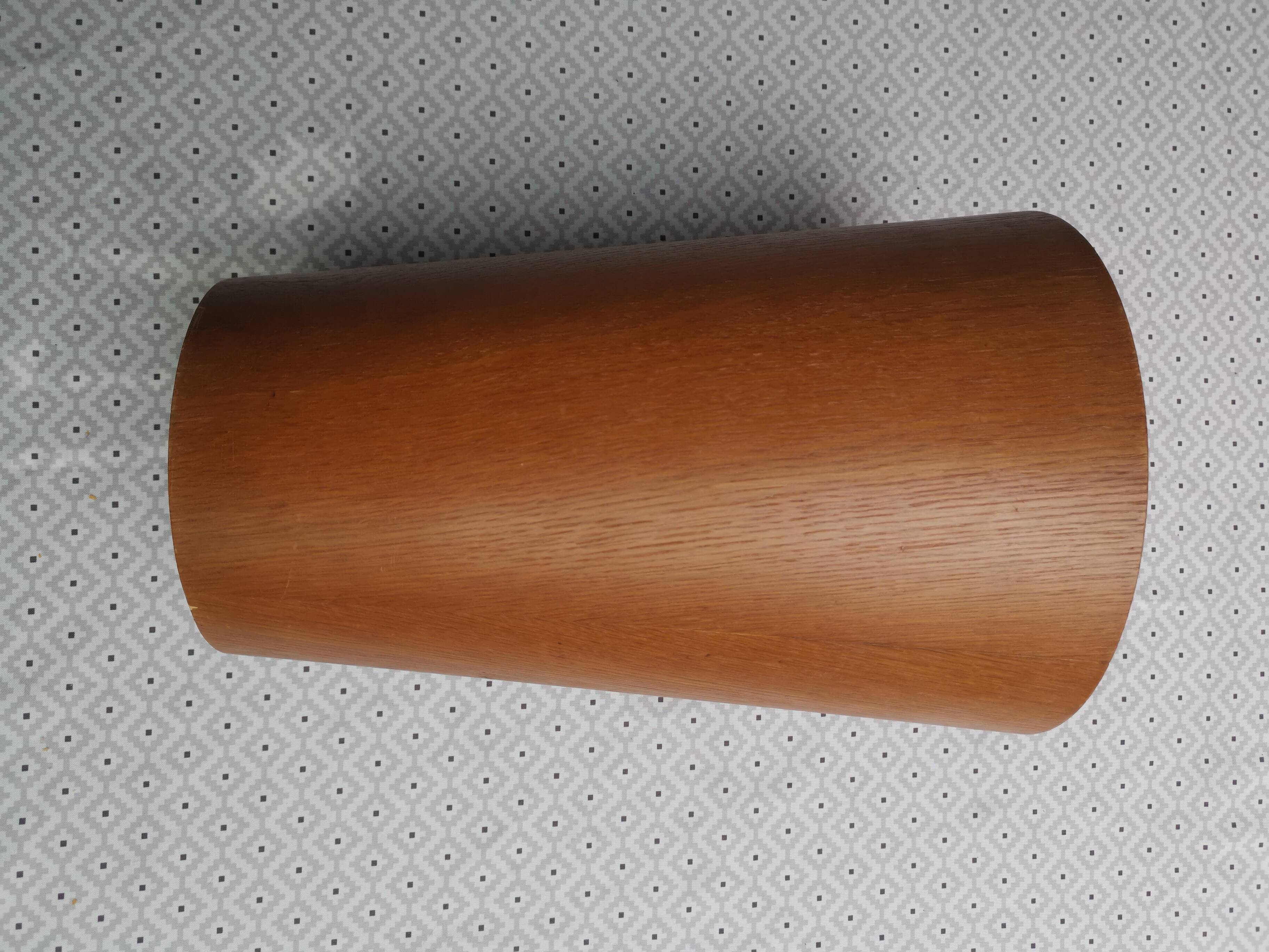 Large teak waste paper basket Martin Aberg for Servex