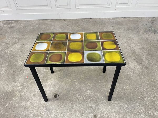 Table basse Planètes par Roger Capron 60's