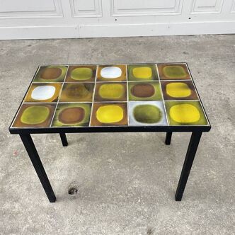 Table basse Planètes par Roger Capron 60's