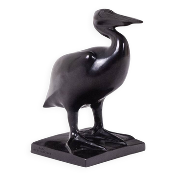 François Pompon. « Pélican », bronze, tirage de 2006.