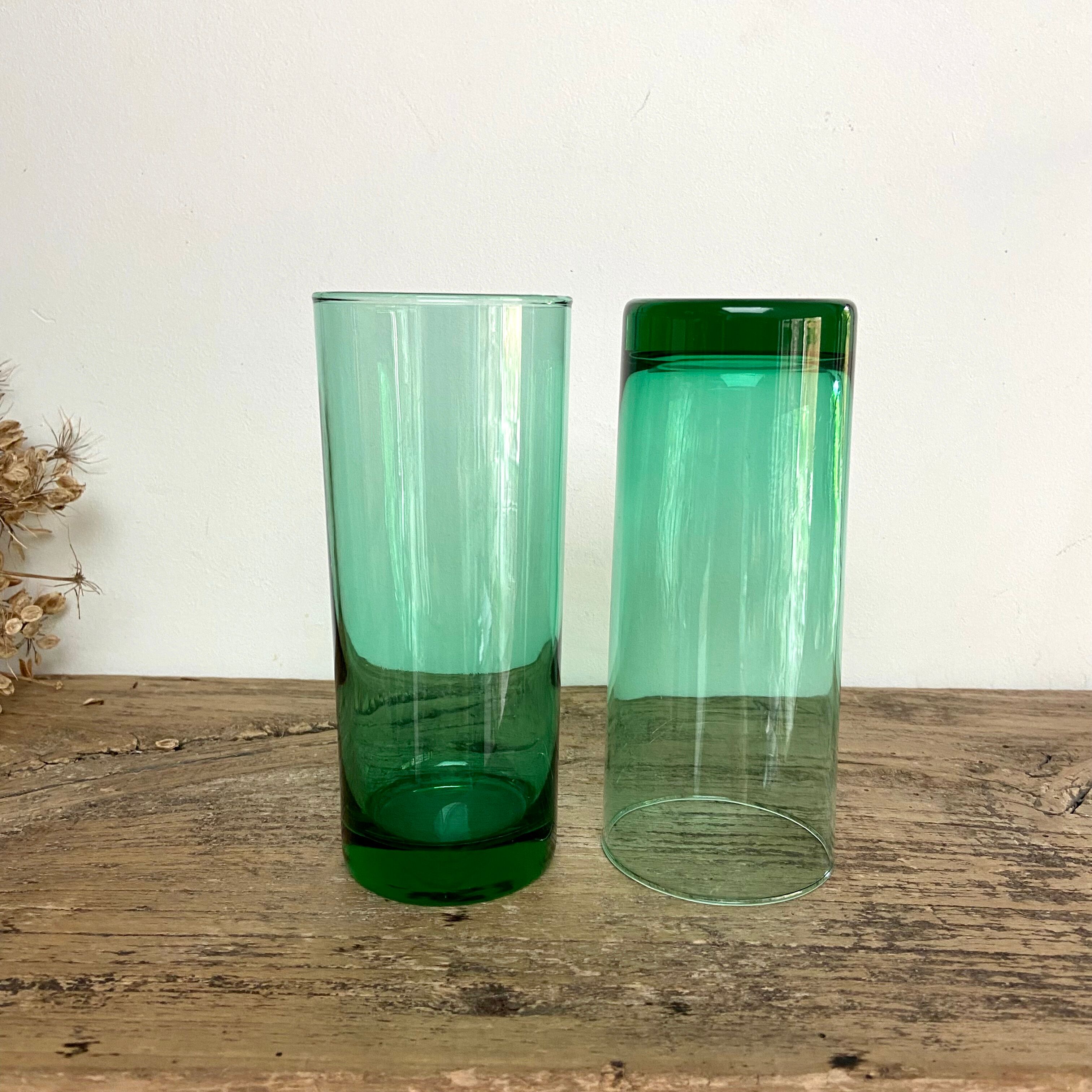 6 vintage luminarc France “long drink” glasses