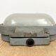 Grey Industrial Cast Iron Wall Light from Elektrosvit, 1960s
